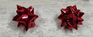 Small Red Bow Stud Earrings - Perfect for Christmas or Holiday Parties